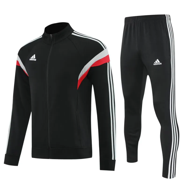 2025 AD Black Jacket Tracksuit