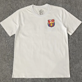 25-26 BAR White High Quality Casual T-Shirt #圆领涂鸦