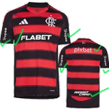 25-26 Flamengo Home Print Sponsor Fans Soccer Jersey 1:1 Thai Quality*全广告