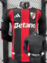 25-26 River Plate Away Long Sleeve Player Version Soccer Jersey (长袖球员) 1:1 Thai Quality