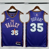 24-25 SUNS DURANT #35 Purple City Edition Top Quality Hot Pressing NBA Jersey