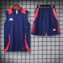 2024 AD Blue Tank Top And Shorts Suit