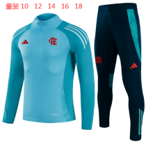 25-26 Flamengo High Quality Kids Half Pull Tracksuit