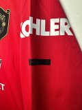 2018-2019 Man Utd Home Long sleeves Retro Soccer Jersey