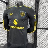 25-26 Man Utd Third Long Sleeve Player Version Soccer Jersey