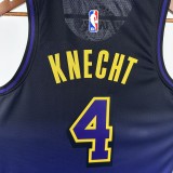 24-25 LAKERS KNECHT #4 Royal blue City Edition Top Quality Hot Pressing NBA Jersey