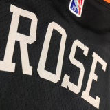 KNICKS Glory version ROSE #4 Black Top Quality Hot Pressing NBA Jersey