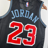 2019 BULLS JORDAN #23 Black City Edition Top Quality Hot Pressing NBA Retro Jersey