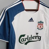 2006-2007 LIV Away White Retro Soccer Jersey