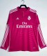 2014-2015 RMA Away Pink Long Sleeve Retro Soccer Jersey