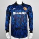 1993 Man Utd Away Long Sleeve Retro Soccer Jersey