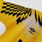 1992-1994 TOT Yellow Retro Soccer Jersey