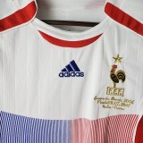 2006 France Away White Retro Soccer Jersey Item