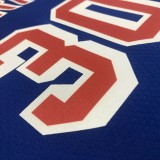 WARRIORS CURRY #30 Blue 75th Anniversary Retro NBA Jersey