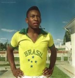 1958 Brazil Home Retro Soccer Jersey