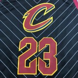 CLEVELAND JAMES # 23 Black Top Quality Hot Pressing NBA Jersey