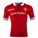 1998-1999 Man Utd Home Retro Soccer Jersey Shirt