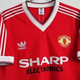 1983 Man Utd Home Retro Soccer Jersey