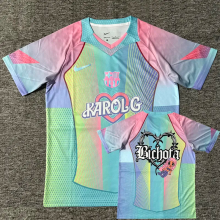 25-26 BAR Blue Special Edition Fans Training Shirts 1:1 Thai Quality