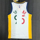 21-22 Warriors TOSCANO #95 'Mexico' White City Edition Top Quality Hot Pressing NBA Jersey