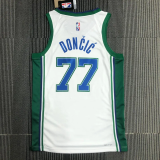 21-22 Dallas DONCIC #77 White City Edition Top Quality Hot Pressing NBA Jersey