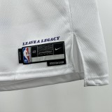 24-25 Lakers KNECHT #4 White Top Quality Hot Pressing NBA Jersey(圆领)