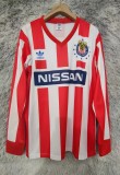 1990-1991 Chivas Home Long Sleeve Retro Soccer Jersey