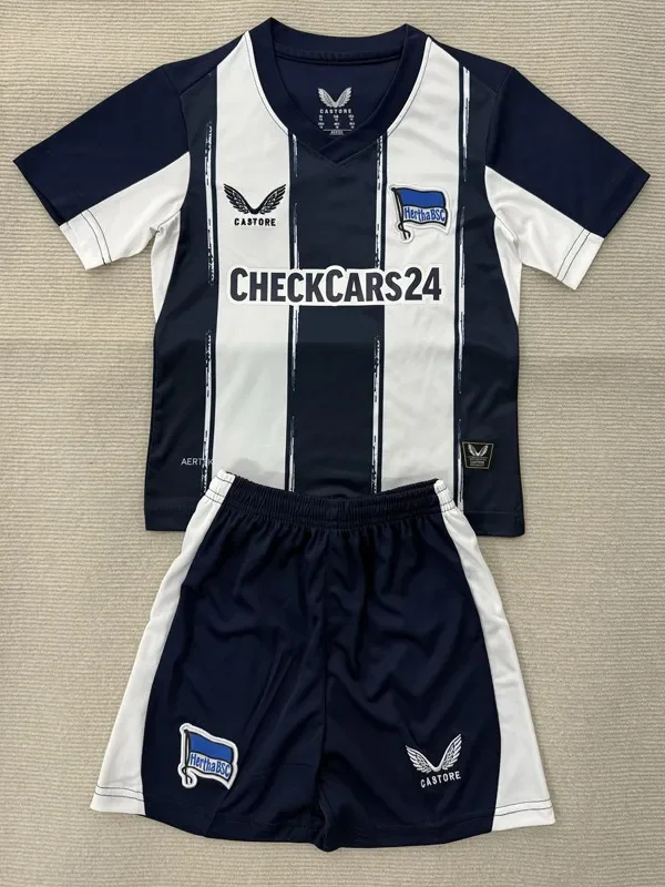 25-26 Hertha Berlin Home Kids Soccer Jersey
