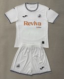 25-26 Swansea City Home Kids Soccer Jersey
