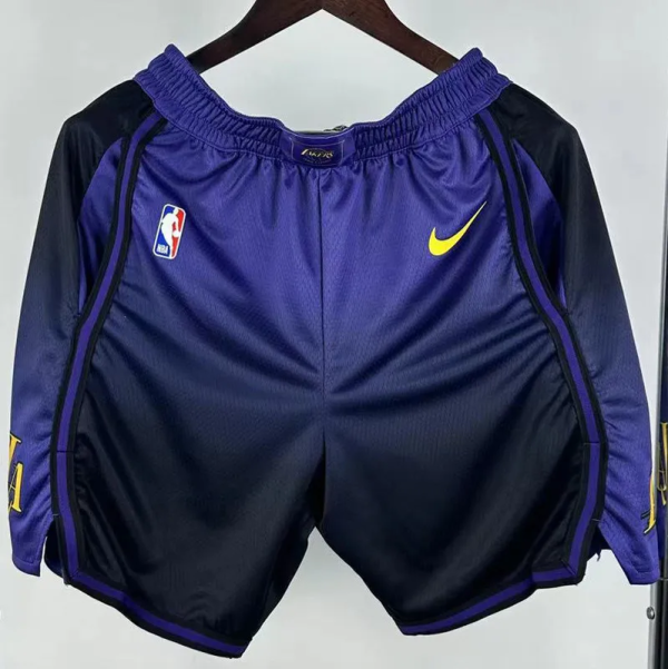 24-25 LAKERS Purple City Edition Top Quality NBA Pants