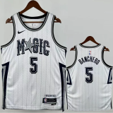 24-25 Magic BANCHERO #5 White City Edition Top Quality Hot Pressing NBA Jersey