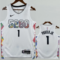 24-25 Nuggets PORTERJR. #1 White City Edition Top Quality Hot Pressing NBA Jersey 24-25 Nuggets PORTERJR. #1 White City Edition Top Quality Hot Pressing NBA Jersey