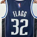 22-23 Dallas Mavericks FLAGG #32 Royal Blue Top Quality Hot Pressing NBA Jersey (Trapeze Edition)飞人版