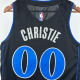 23-24 Dallas Mavericks CHRISTIE #00 Black City Edition Top Quality Hot Pressing NBA Jersey(V领)