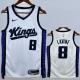 23-24 Kings LAVINE #8 White Top Quality Hot Pressing NBA Jersey