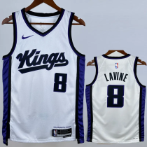 23-24 Kings LAVINE #8 White Top Quality Hot Pressing NBA Jersey 23-24 Kings LAVINE #8 White Top Quality Hot Pressing NBA Jersey