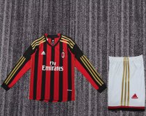 2013-2014 ACM Home Long sleeves Retro Kids Soccer Jersey