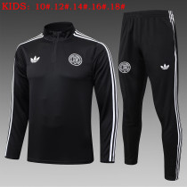 25-26 Germany High Quality Kids Half Pull Tracksuit