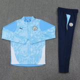 25-26 Man City High Quality Half Pull Tracksuit