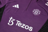 25-26 Man Utd High Quality Half Pull Tracksuit