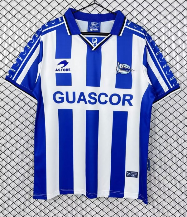 1998-1999 Alaves Home Retro Soccer Jersey