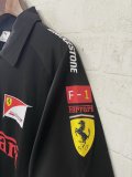 2025 F1 Ferrari New Pattern Black Short Sleeve Racing Suit