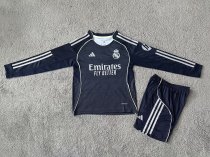 25-26 RMA Away Long Sleeve Kids Soccer Jersey (长袖)