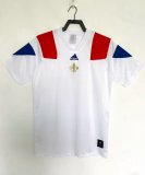 2020 France White Anniversary Edition Retro Soccer Jersey