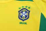2002 Brazil Home Long sleeves Retro Kids Soccer Jersey