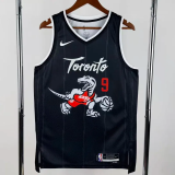 25-26 Raptors BARRETT #9 Black City Edition Top Quality Hot Pressing NBA Jersey