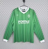 1988-1989 Werder Bremen Away Long Sleeve Retro Soccer Jersey