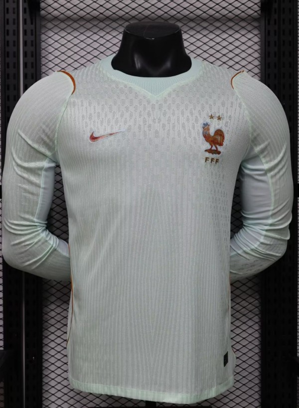 2026 World Cup France Away Long Sleeves Player Version Soccer Jersey*长袖球员
