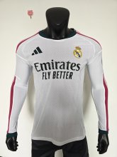 2026 RMA Home Long Sleeve Player Version Soccer Jersey (长袖球员)