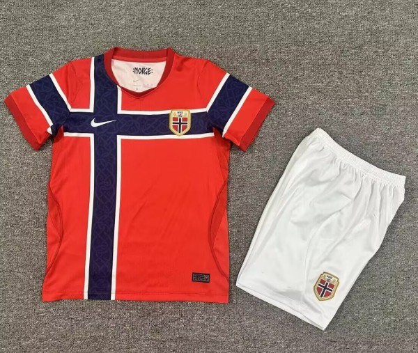 2026 Norway Home Kids Soccer Jersey